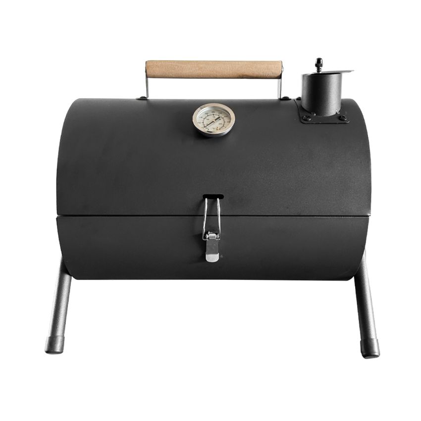 Churrasqueira Portátil a Carvão com Termômetro e Chaminé - JY-022-C