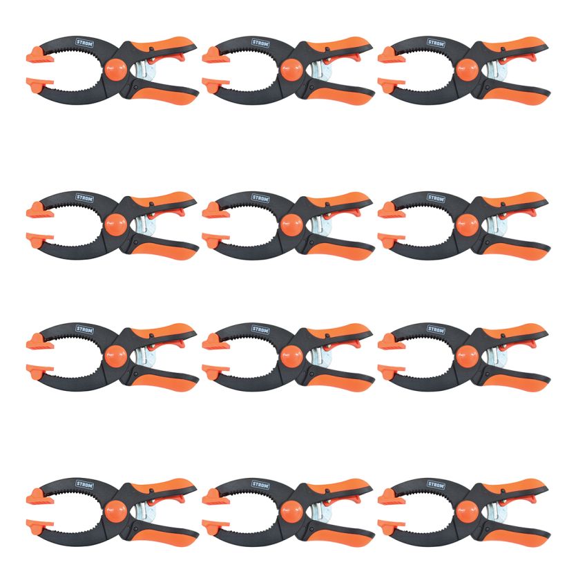 Jogo de Grampos 9Pol Aperto Rápido Multiuso 12peças– GRAMP-12 - Strom