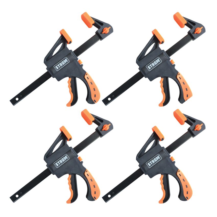 Jogo de Sargentos Tipo F 6Pol Multiuso 4peças - SARG-01 - Strom