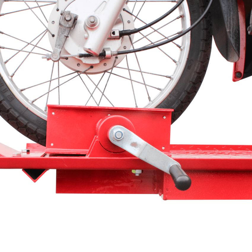 Elevador Hidro Pneumático para Motocicletas 450Kg Plataforma e Rampa - LD-M03803