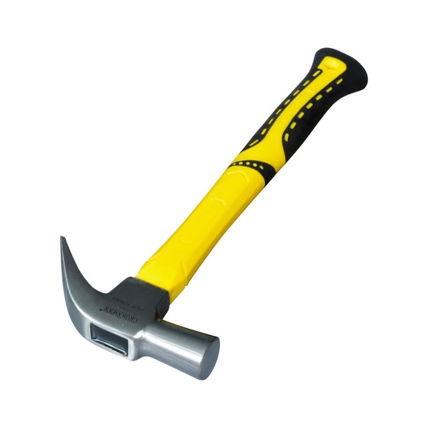 Martelo de Unha com Cabo Emborrachado 450g - 0301216 - Crownman