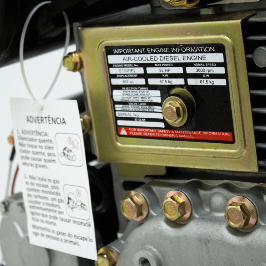 Motor Estacionário a Diesel, 4 Tempos, Partida Elétrica 22HP- STROM- E110F(E)