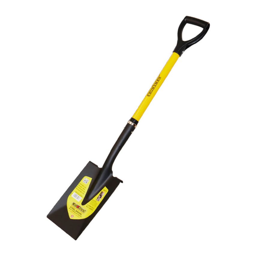 Pá de ferro (cabo de plástico) ponta retangular - 0582013 - Crownman