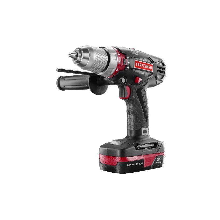 Parafusadeira Furadeira com Impacto a Bateria - 39016 - Craftsman