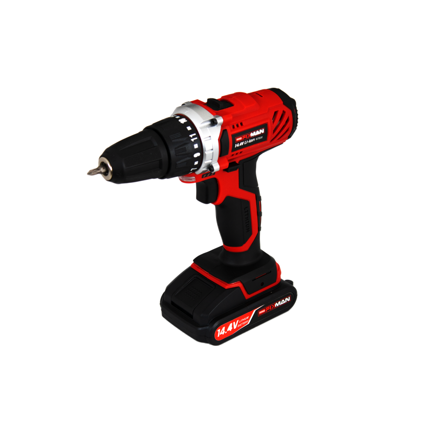 Parafusadeira e Furadeira à Bateria 14.4V - AT-14D/R7000-2B - Fixman