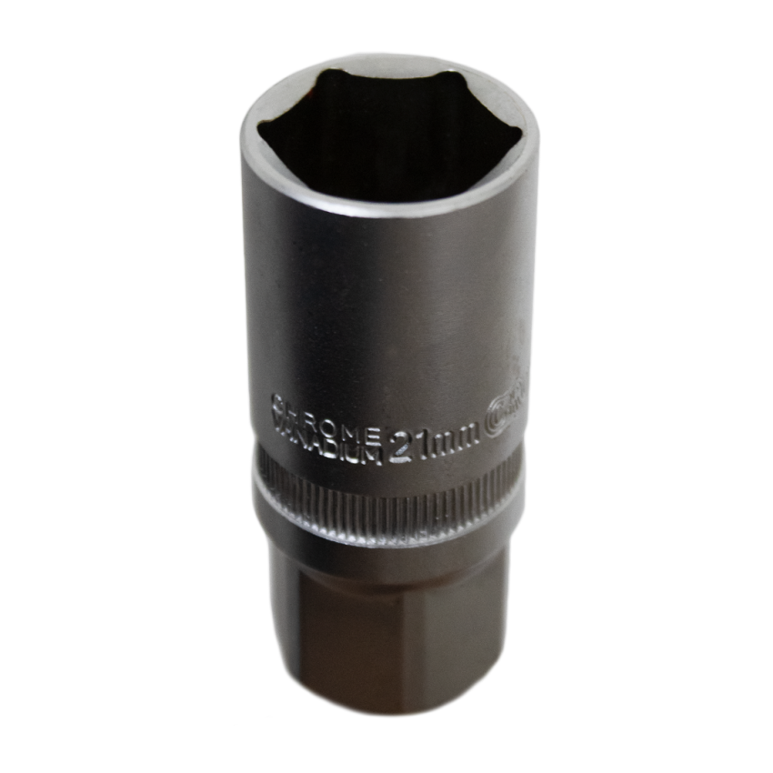 Soquete Longo para Vela de Ignição 1/2pol x 21mm - 0492121 - Crownman