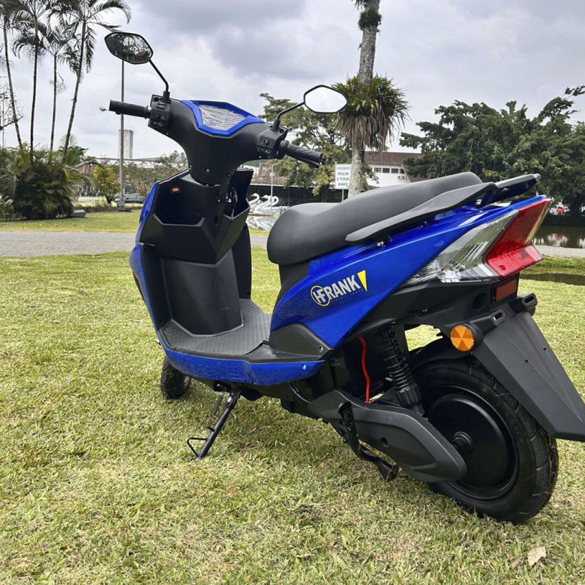 Scooter Elétrica 1000W, Velocidade Máx. 42km, Autonomia de 90km - Azul - HFRANK SL1000-A