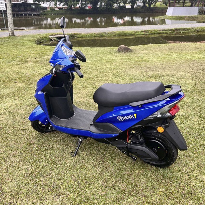 Scooter Elétrica 1000W, Velocidade Máx. 42km, Autonomia de 90km - Azul - HFRANK SL1000-A