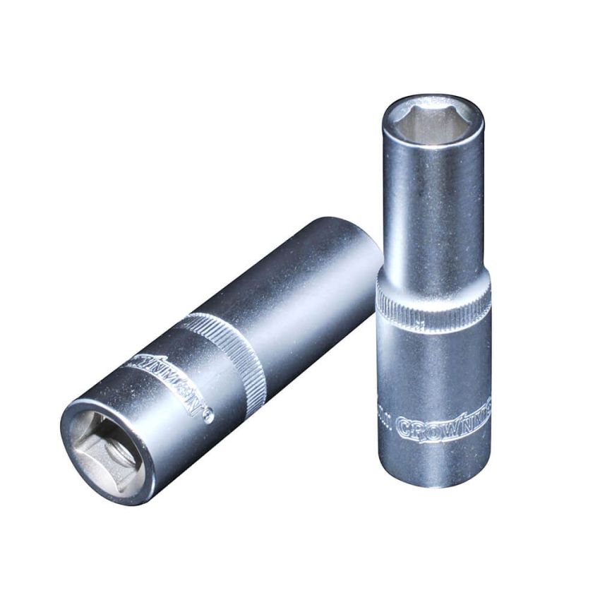 Soquete Longo, 6 Pontas, Encaixe 1/2pol x 21mm- 0490221 - Crownman