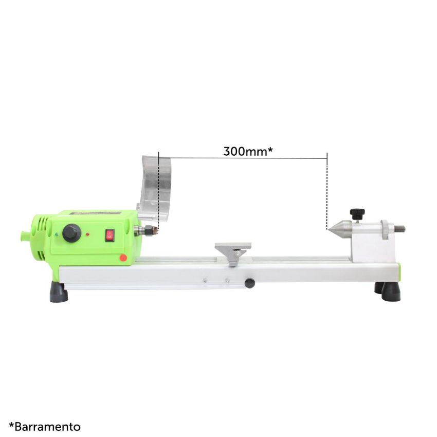 Mini Torno p/ Madeira 220V 300mm - SP2102-II - Strom
