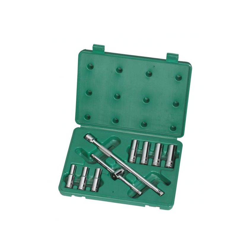 Jogo para Manutenção de Motocicletas 9 Peças com encaixe 3/8Pol - ST09511SJ - Sata