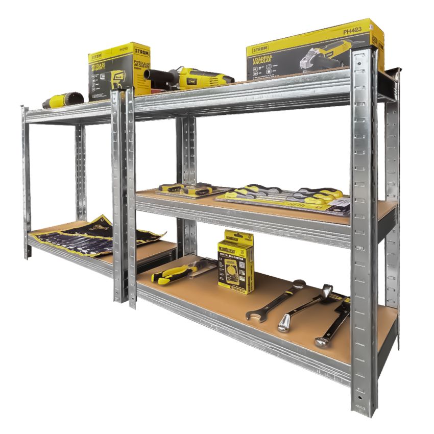 Estante em Aço Galvanizada com 5 prateleiras em Madeira 150 kilos – TI151A-1