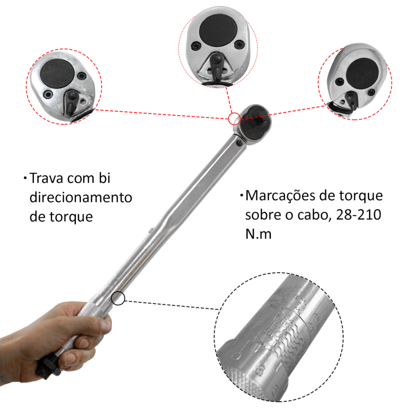 Torquímetro Ajustável A1/2