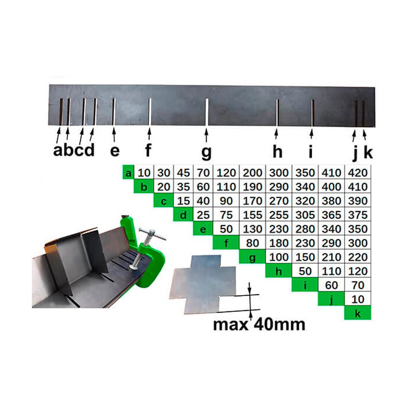 Dobradeira Manual para Chapas 460mm W1.2X460N - STROM