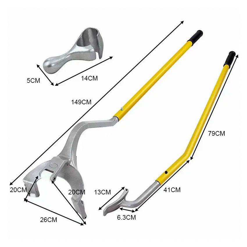 Kit Espátulas Truck p/ Montar e Desmontar Pneus sem Câmara - ZT-097