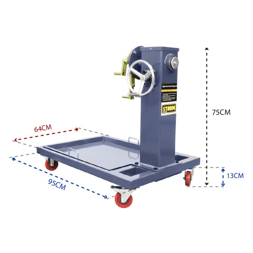 Suporte Universal Giratório P/ Motor 4 e 6 Cilindros 560KG - ZT-111D - STROM