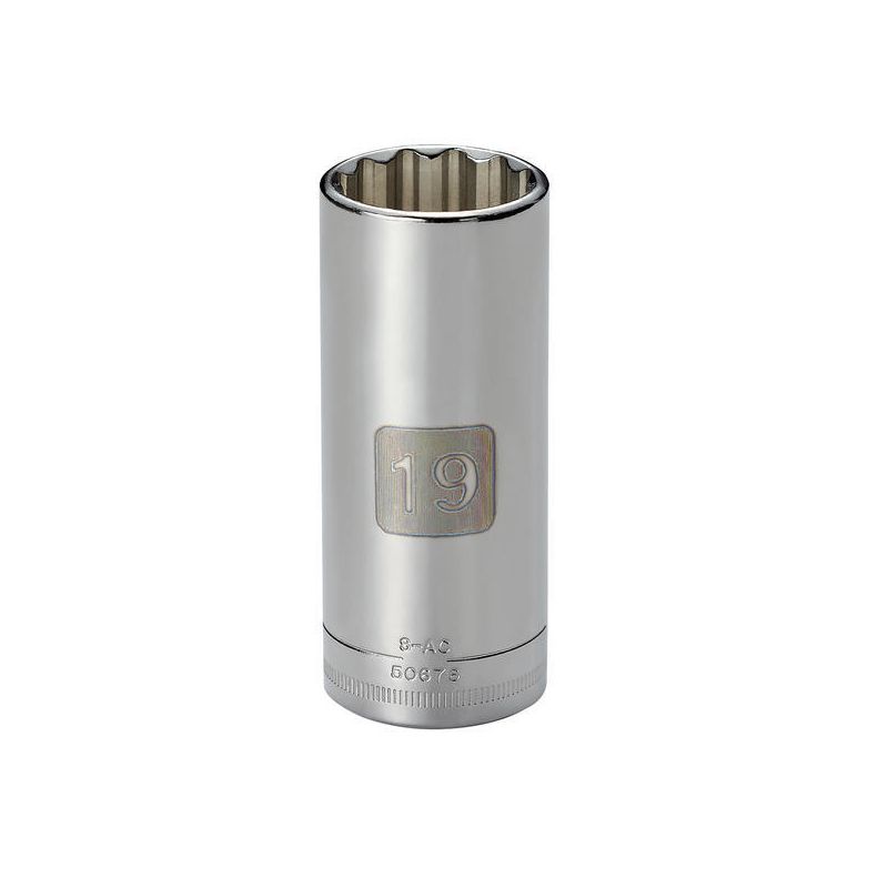 Soquete Longo 19mm, 12 Pontas,Encaixe 3/8 - 50676 - Craftsman