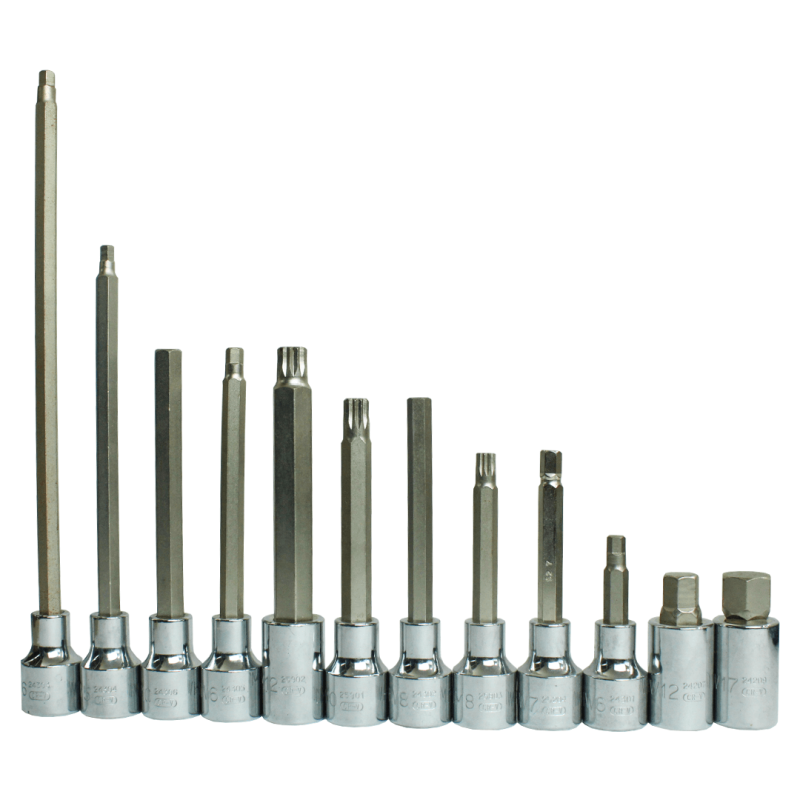 Jogo de soquetes bits 1/4" 18 peças - 203532 - Sata