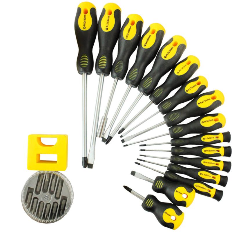 Jogo com 27 chaves de fenda - 0606027 - 0606027 - CROWNMAN