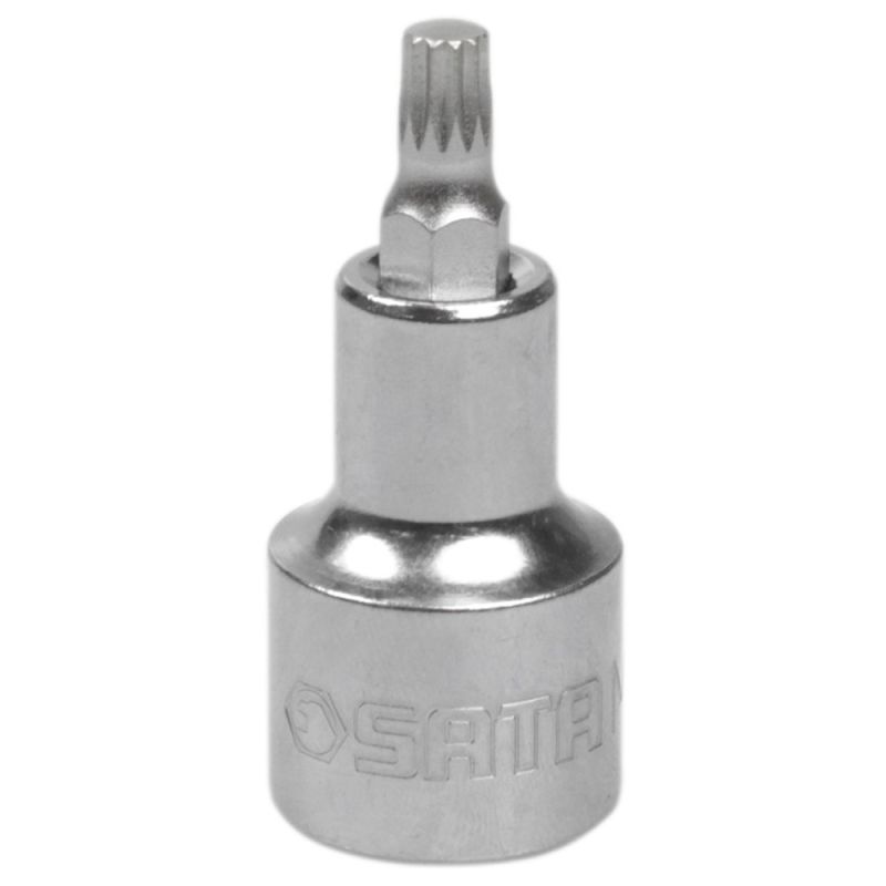 Soquete com Bit Multidentado M6 com Encaixe de 1/2 Polegadas - Sata ST24802SC