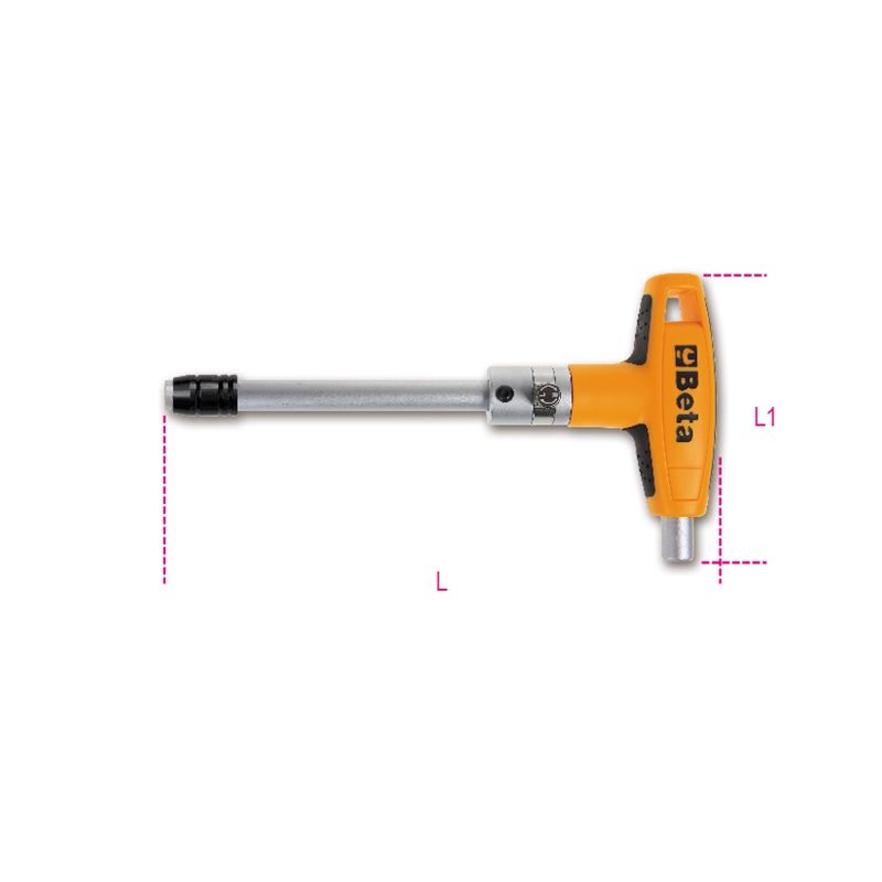 Porta Bits Reversivel Longo Flexivel com Punho em T - 855T - Beta