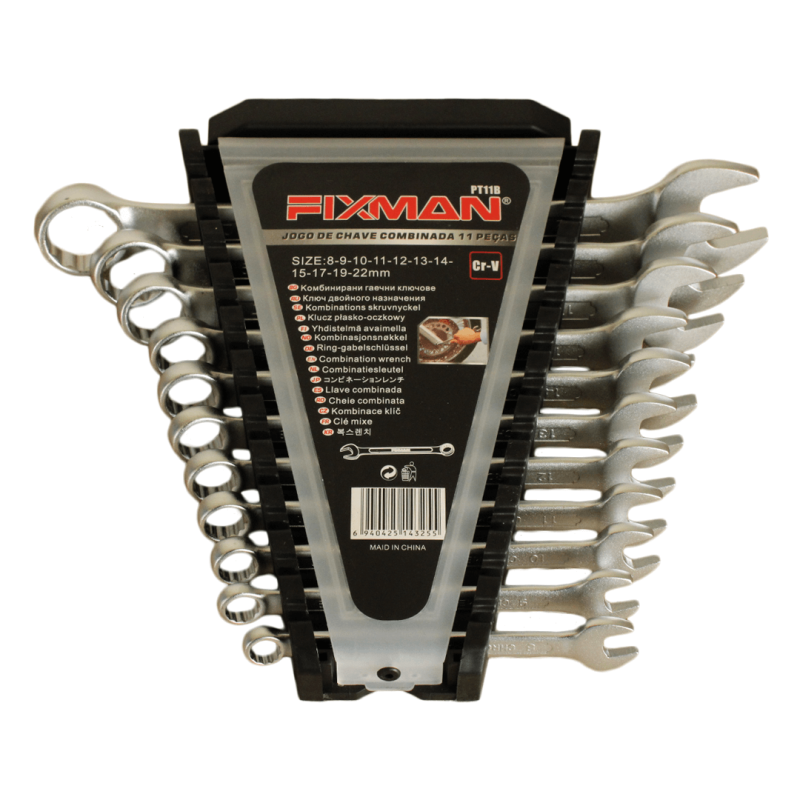 Jogo de Chaves Combinadas c/11 peças - JJPT11B - Fixman