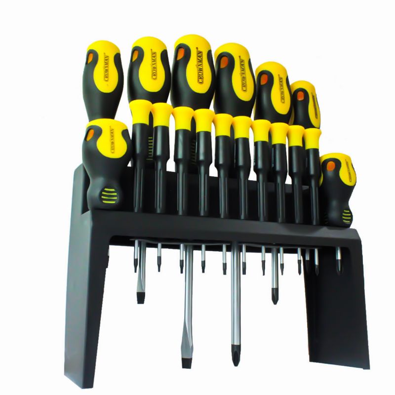 Jogo com 18 chaves de fenda - 0606018 - CROWNMAN