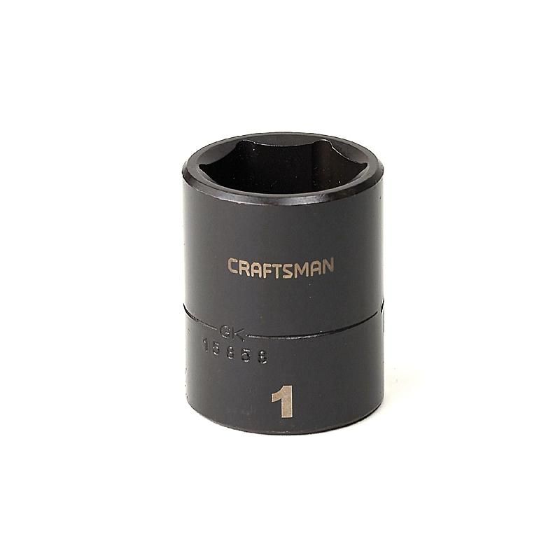Soquete Curto Impacto 1'', 6 Pontas, Encaixe 1/2 - 15858 - Craftsman