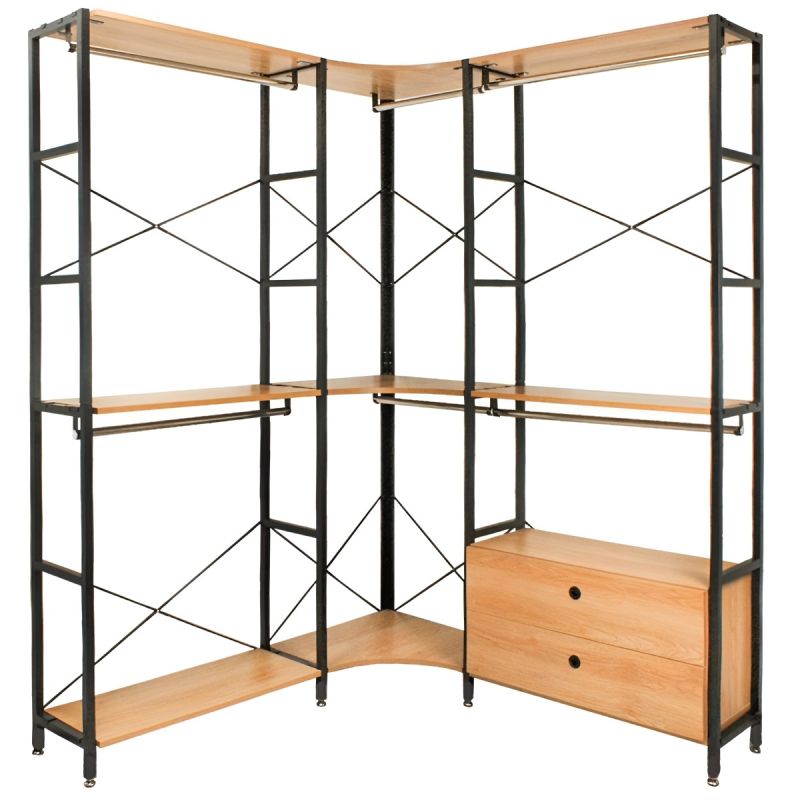 Guarda Roupa Aberto de Canto c/ Duas Gavetas - ModemHeim 2200