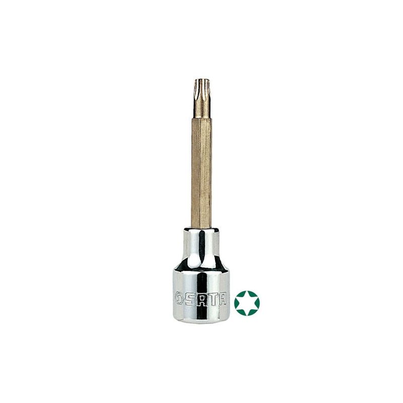 Soquete Bit Torx Longo 1/2x100mm T45 - Sata ST25106SC 