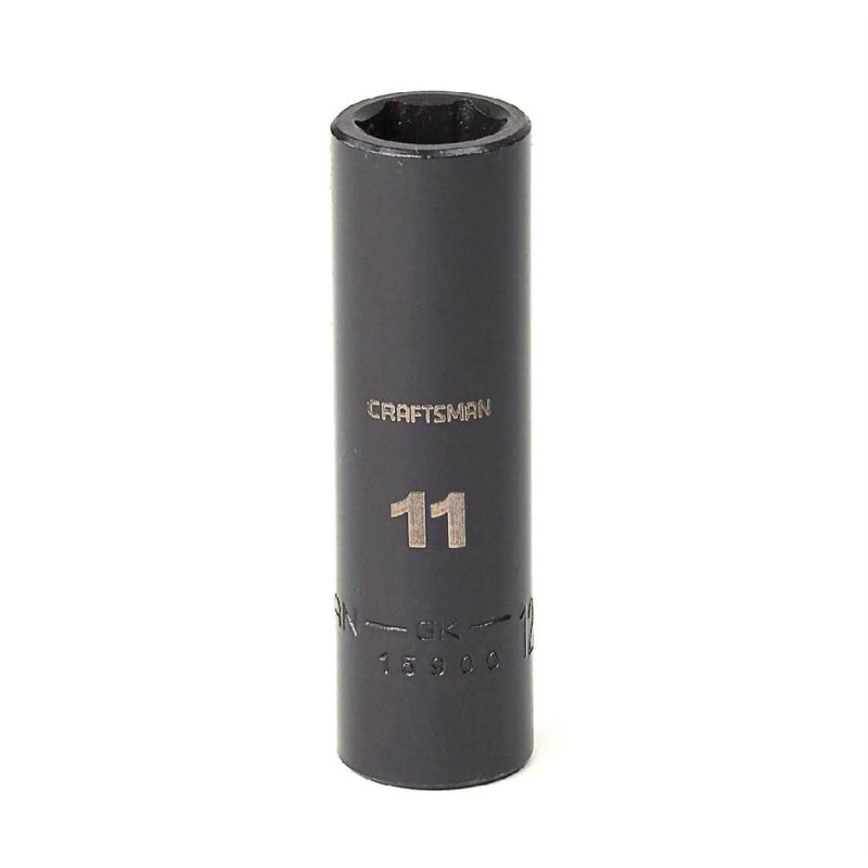 Soquete Impacto Longo 11mm, 6 Pontas, Encaixe 3/8 - 15900 - Craftsman