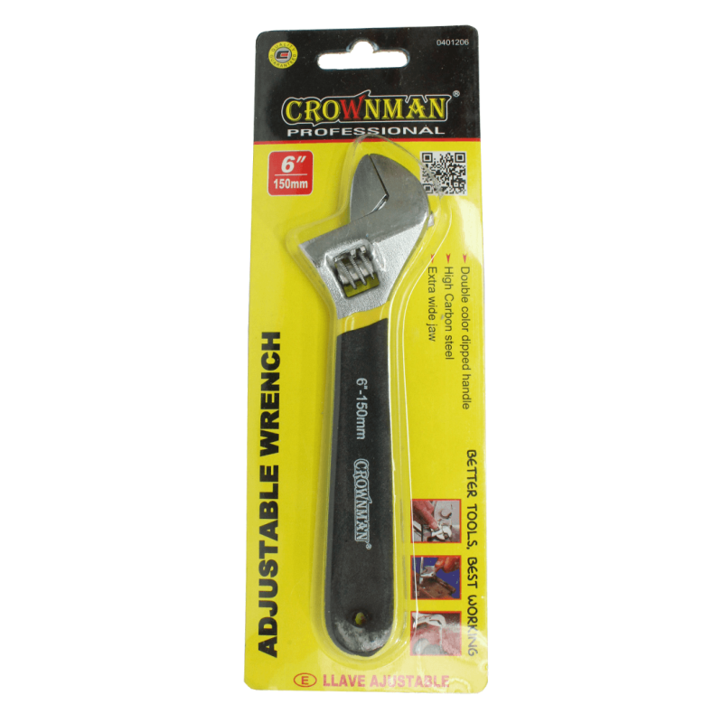 Chave ajustável 6" - 0401206 - Crownman