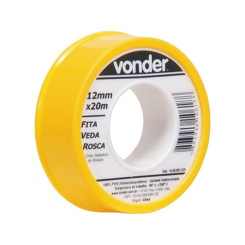 Fita Veda Rosca 12mmx20m - 1026001220 Vonder