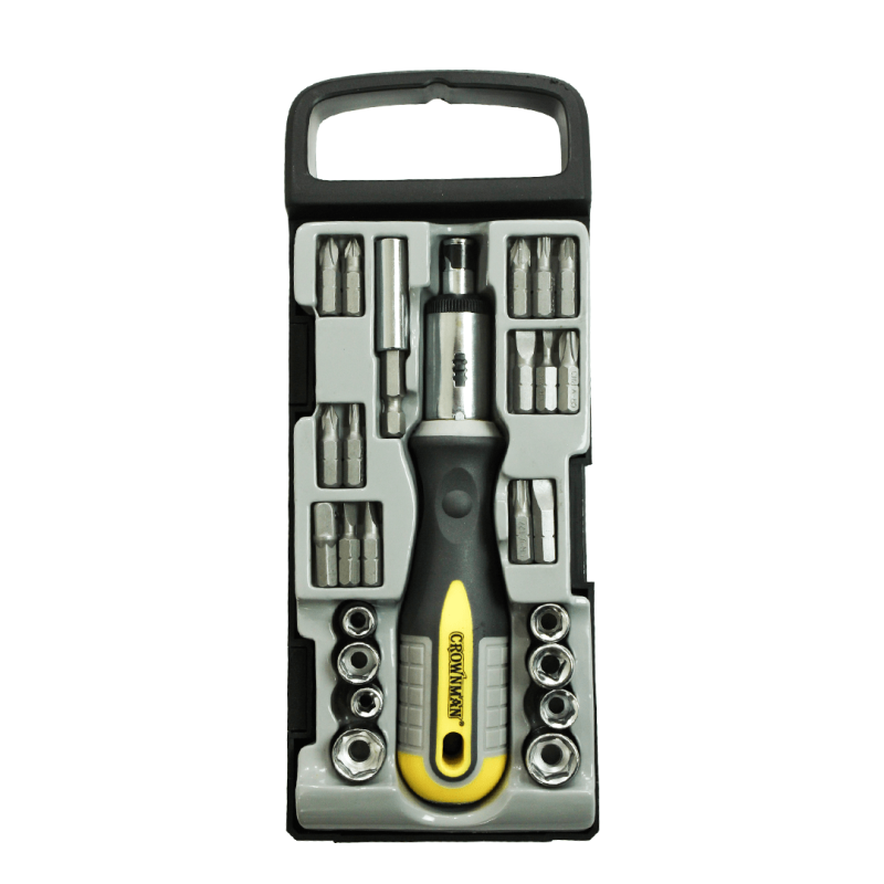 Jogo com 25 bits e soquetes - 0606325 - Crownman