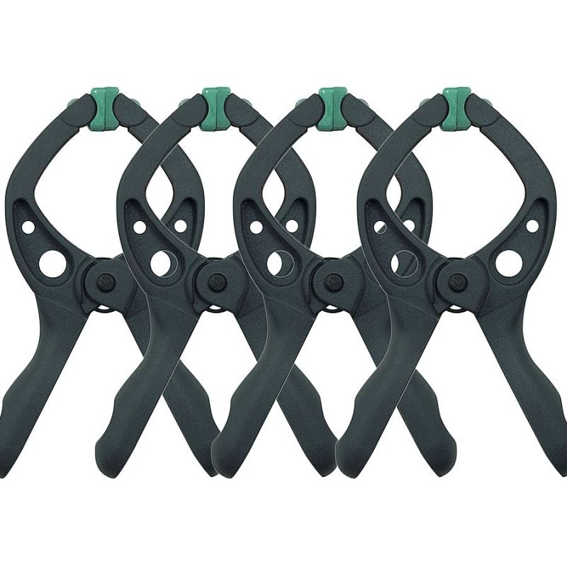 Kit de Grampos Microfix Grafite 30mm com 4 Peças - Wolfcraft  3432000