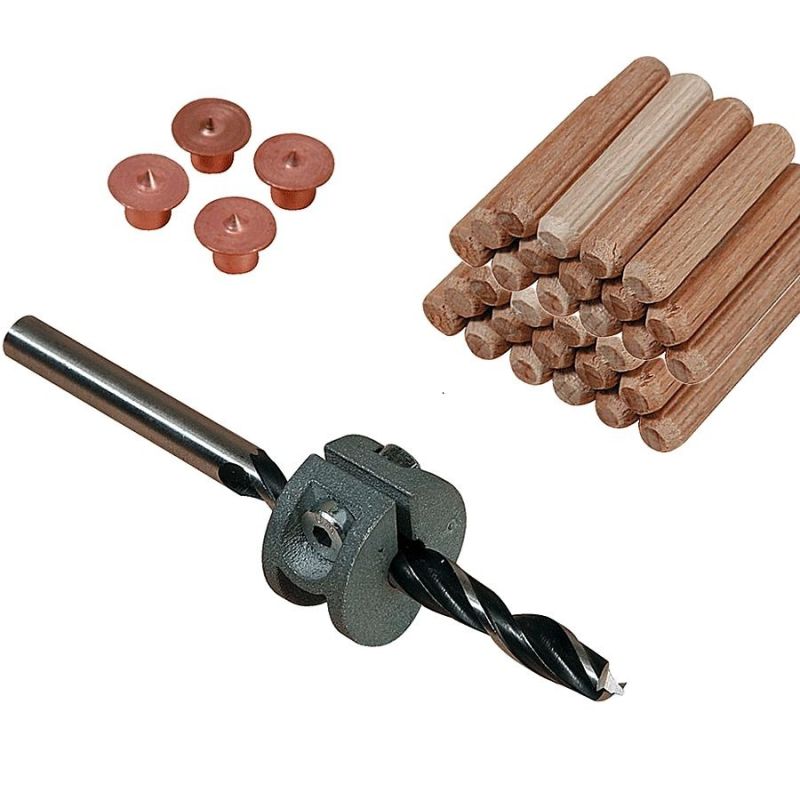 Jogo de Buchas para Cavilhar de 10mm com 25 Peças - Wolfcraft 2918000