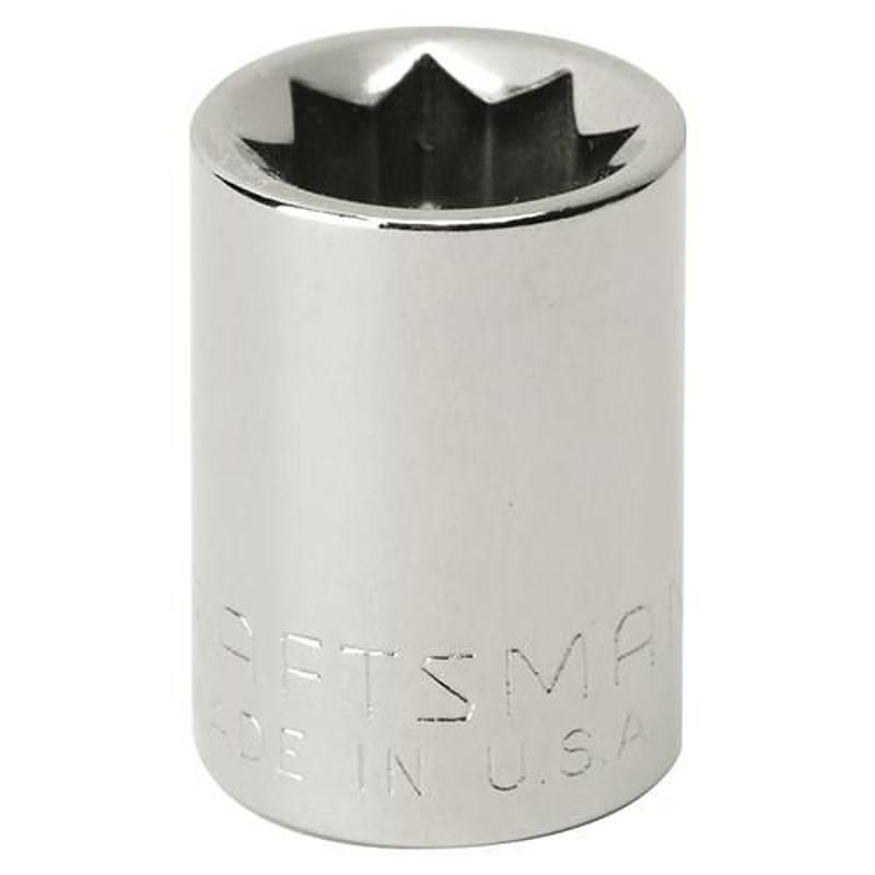 Soquete Curto 3/8", 8 pontas, Encaixe 3/8 - 44343 - Craftsman