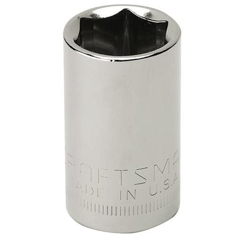 Soquete Curto 21mm, 6 Pontas, Encaixe 1/2 - 44278 - Craftsman