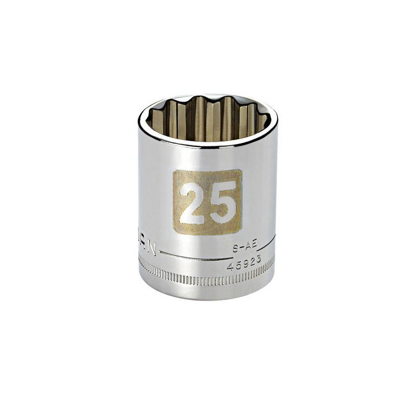Soquete Curto 25mm,12 Pontas,Encaixe 1/2 - 45923 - Craftsman 