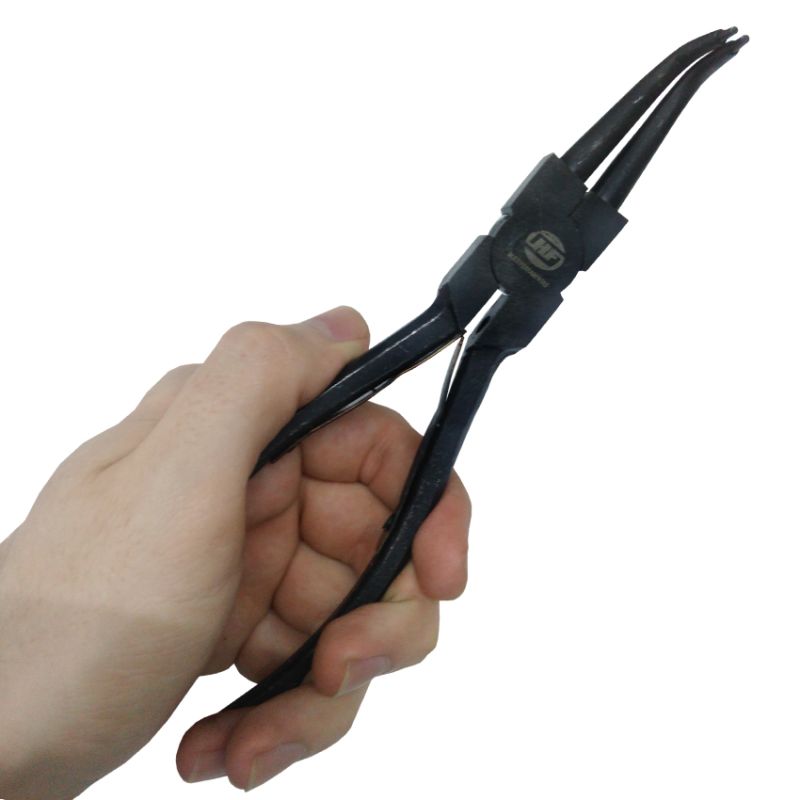 Alicate para Aneis Interno Ponta Fixa Curvo 7,5- 10903003 HF Ferramentas