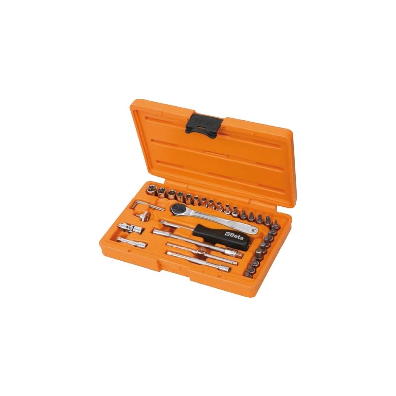 Jogo de Soquetes Sextavado e Acessórios Quadra 1/4 - 903E/C35 - Beta