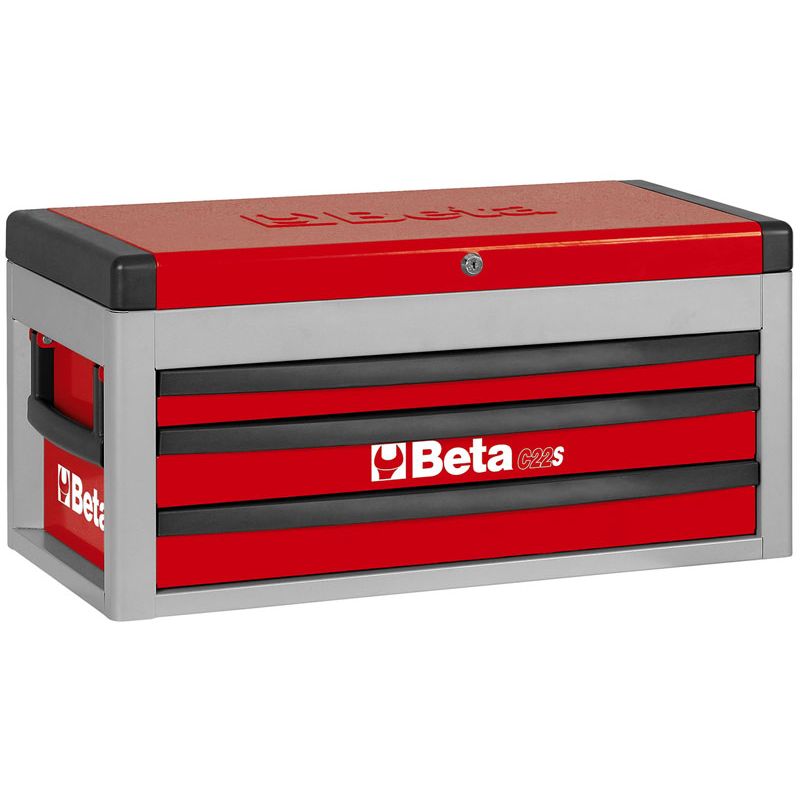 Caixa para ferramentas com 3 gavetas e 1 bau (vermelho) C22S - Beta