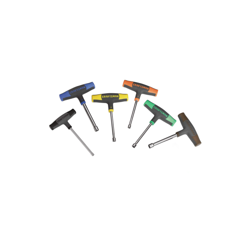 Conjunto de Chaves "T" com Ponta Sextavada – 34547 – Craftsman
