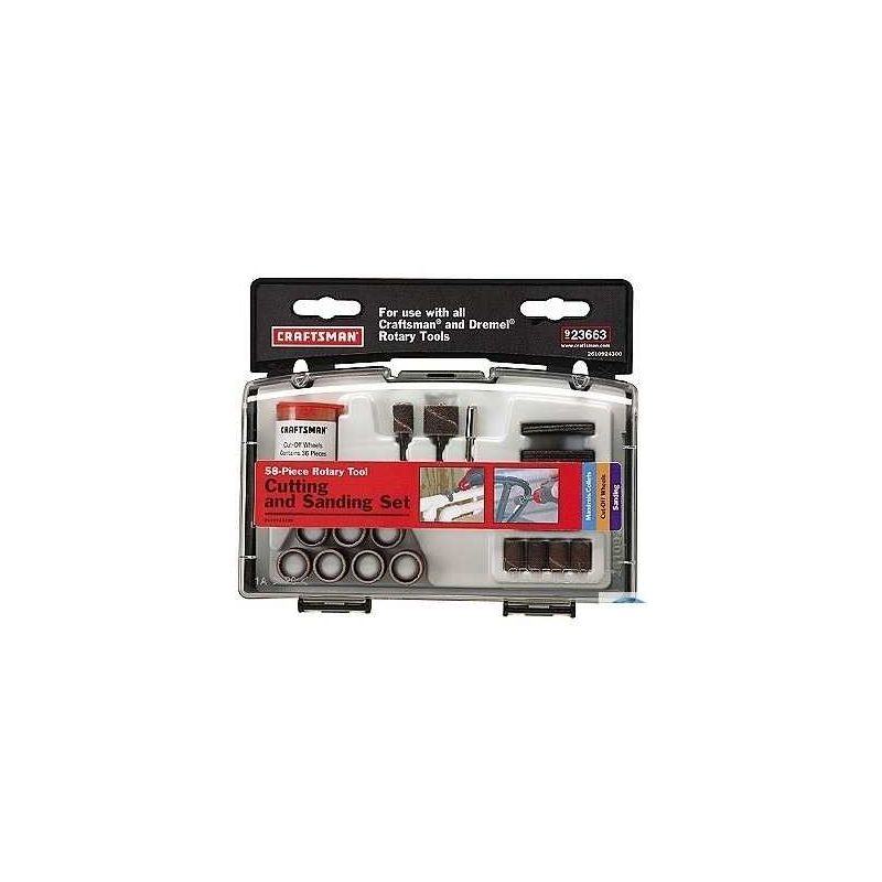 Kit para Lixar e Cortar 58 Peças Mini Retifica - 23663 Craftsman