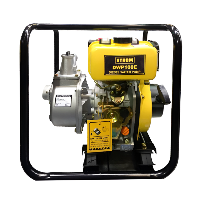 Motobomba D'agua à Diesel Portátil 10HP Partida Elétrica 4 Pol, 4 tempos DWP100E - STROM