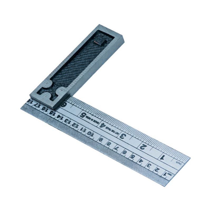 Esquadro (graduação em ambos os lados) cabo fundido 8" -203320- Strom