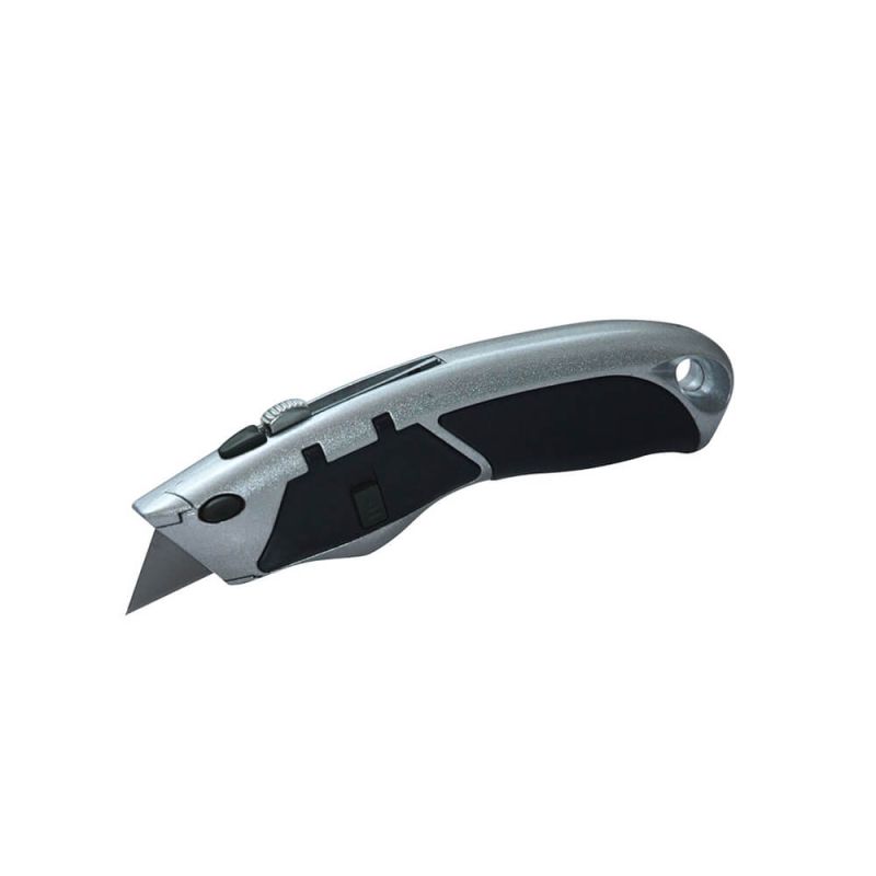 Estilete de metal com 10 lâminas (SK5) - 0200563 - Crownman