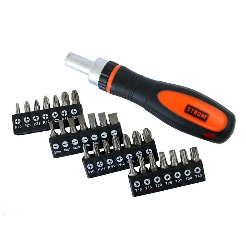 Jogo de bits com chave catraca com 29 peças - SDS-08 - STROM