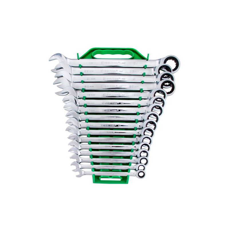 Jogo de Chaves Combinadas com Catraca 16 peças de 8 à 24mm - BELZER-9416BJ