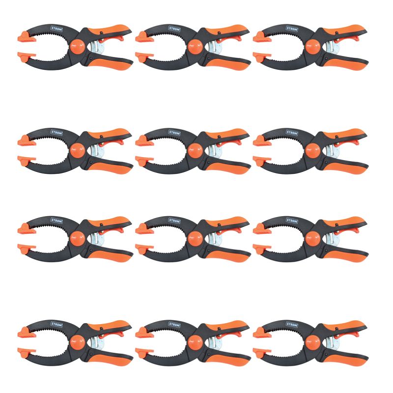 Jogo de Grampos 6-1/4Pol Aperto Rápido Multiuso 12peças - GRAMP-10 - Strom